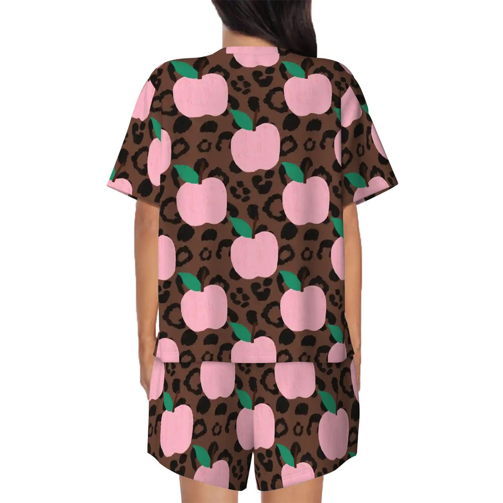 Pretty in Pink & Wild | Short Sleeve Tee & Shorts Pajama Set