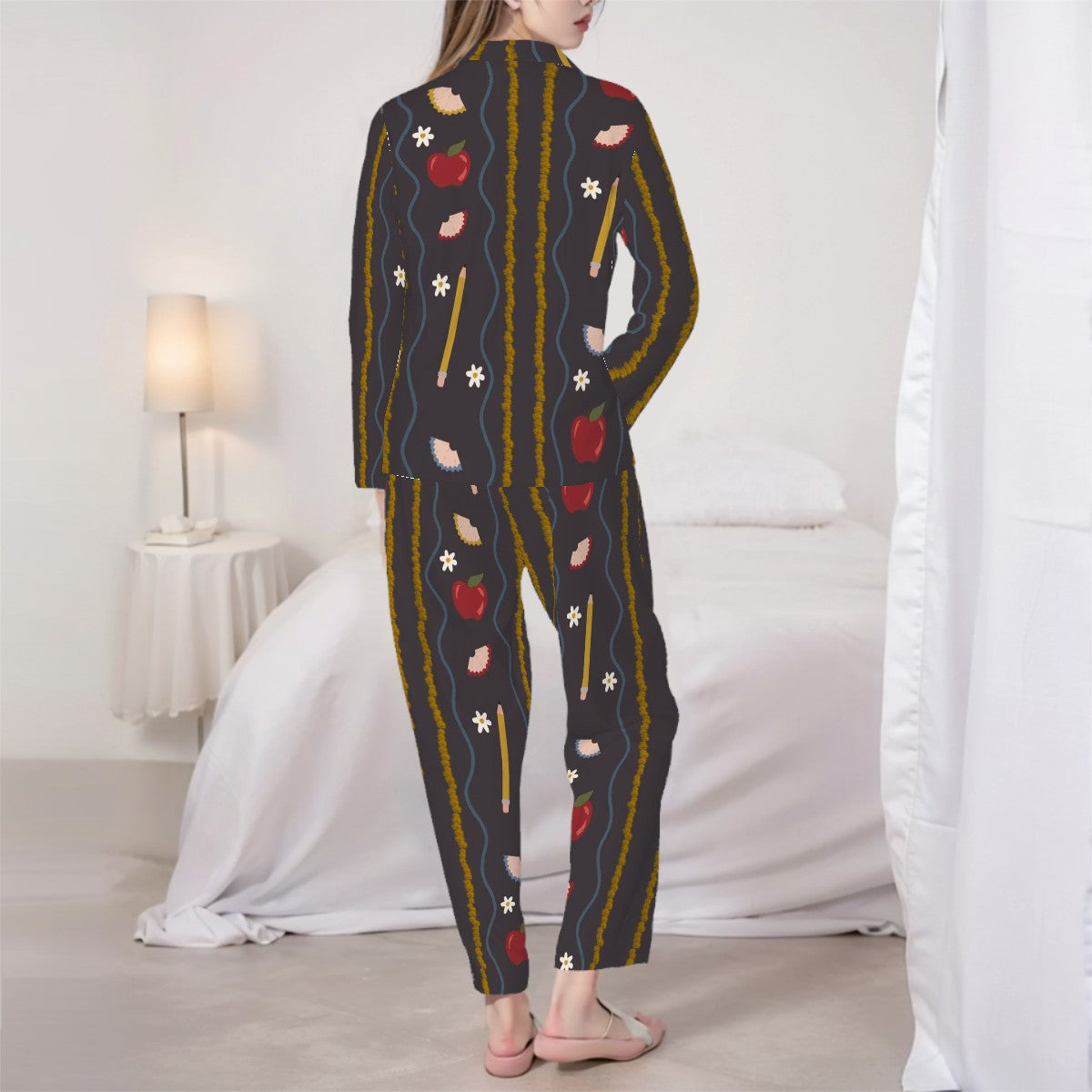 Vintage Schoolhouse | Collared Long Sleeve & Pants Pajama Set