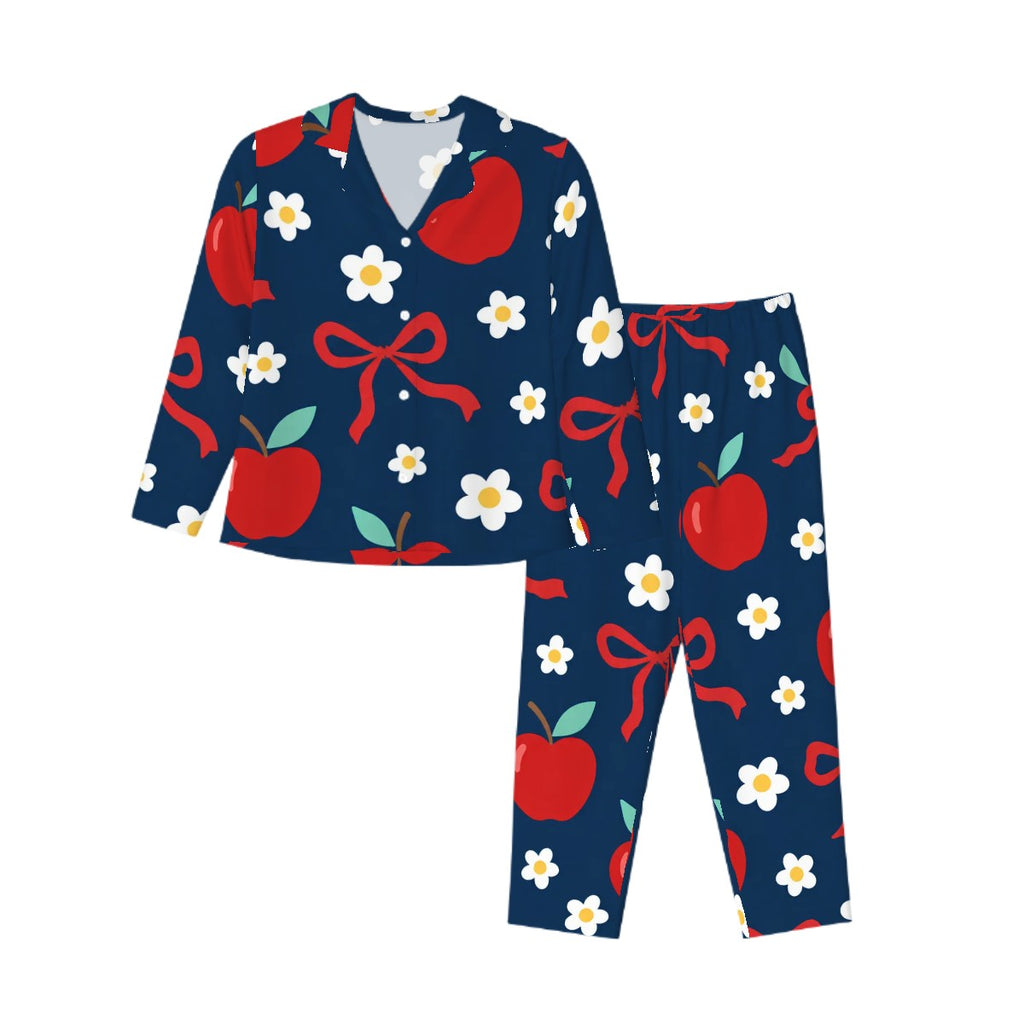 Sweet as Pie | Collared Long Sleeve & Pants Pajama Set