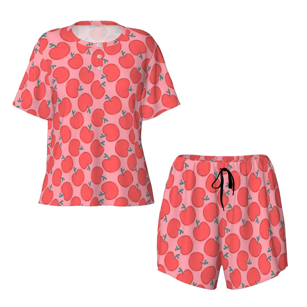 Apple of My Eye | Tee & Shorts Pajama Set