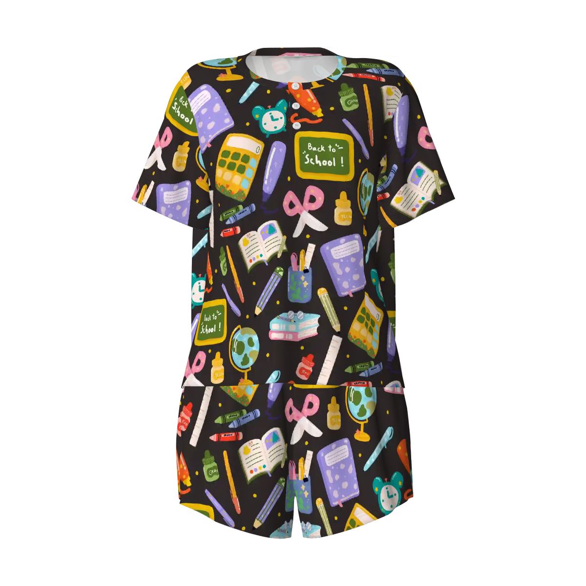School Days | Short Sleeve Tee & Shorts Pajama Set