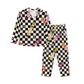 Color Me Retro | Collared Long Sleeve & Pants Pajama Set
