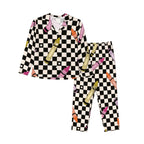 Color Me Retro | Collared Long Sleeve & Pants Pajama Set