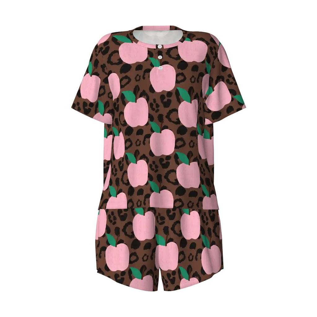 Pretty in Pink & Wild | Short Sleeve Tee & Shorts Pajama Set