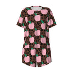 Pretty in Pink & Wild | Short Sleeve Tee & Shorts Pajama Set