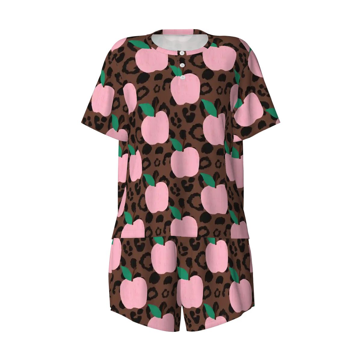 Pretty in Pink & Wild | Short Sleeve Tee & Shorts Pajama Set