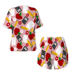 Pencils & Petals | Short Sleeve Tee & Shorts Pajama Set