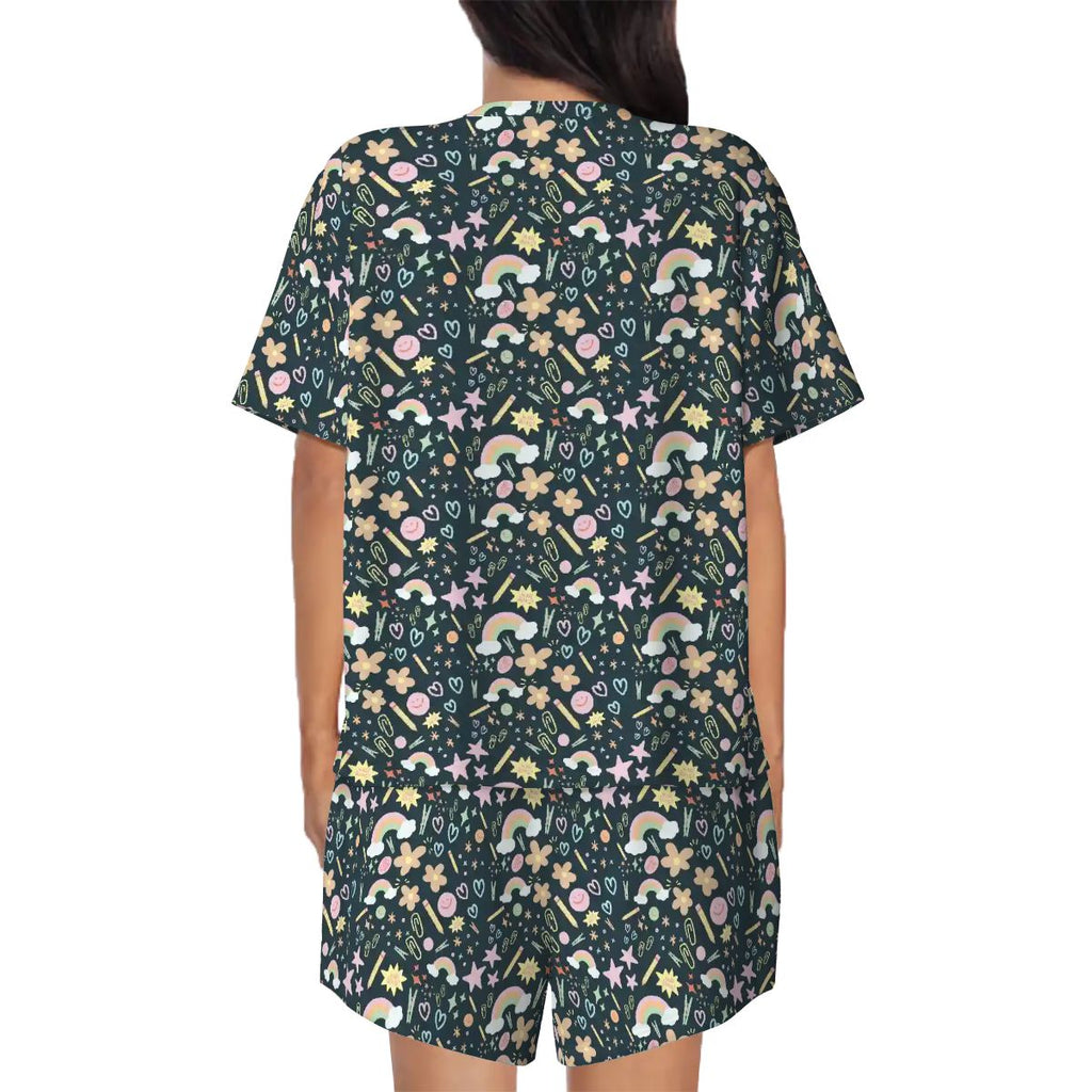 Happy Little Classroom | Short Sleeve Tee & Shorts Pajama Set