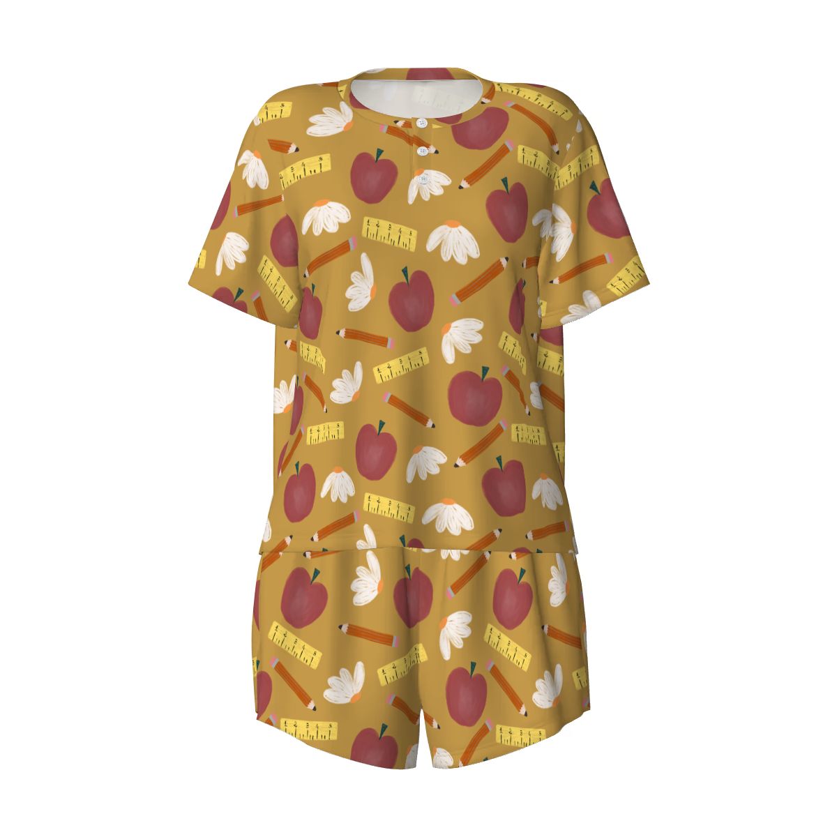 Golden Hour Classroom | Short Sleeve Tee & Shorts Pajama Set