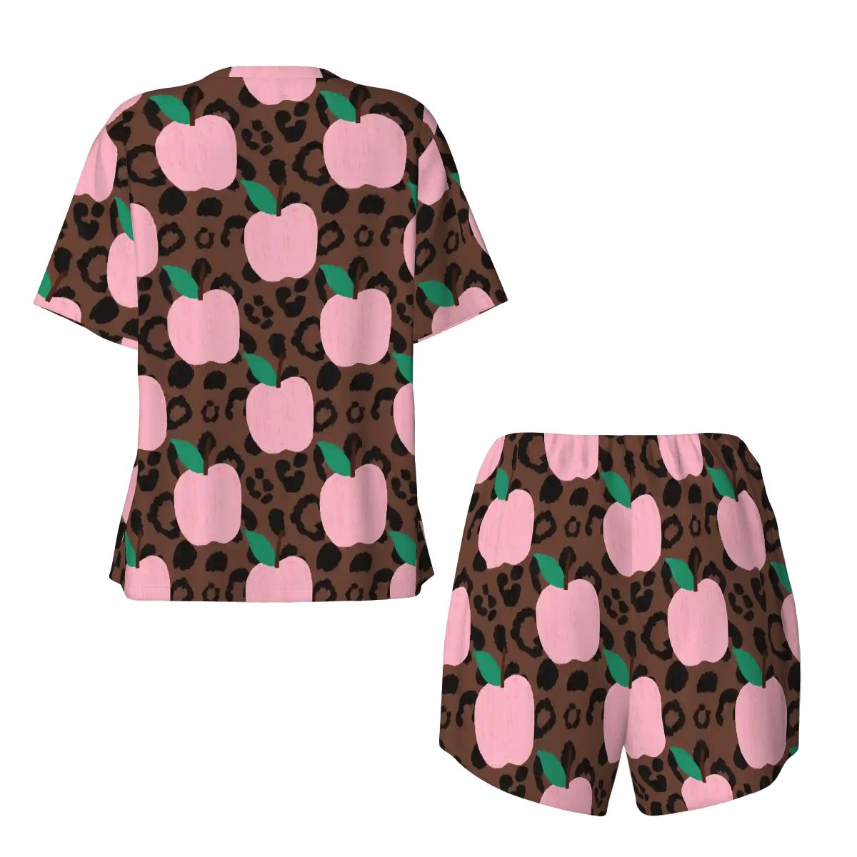 Pretty in Pink & Wild | Short Sleeve Tee & Shorts Pajama Set