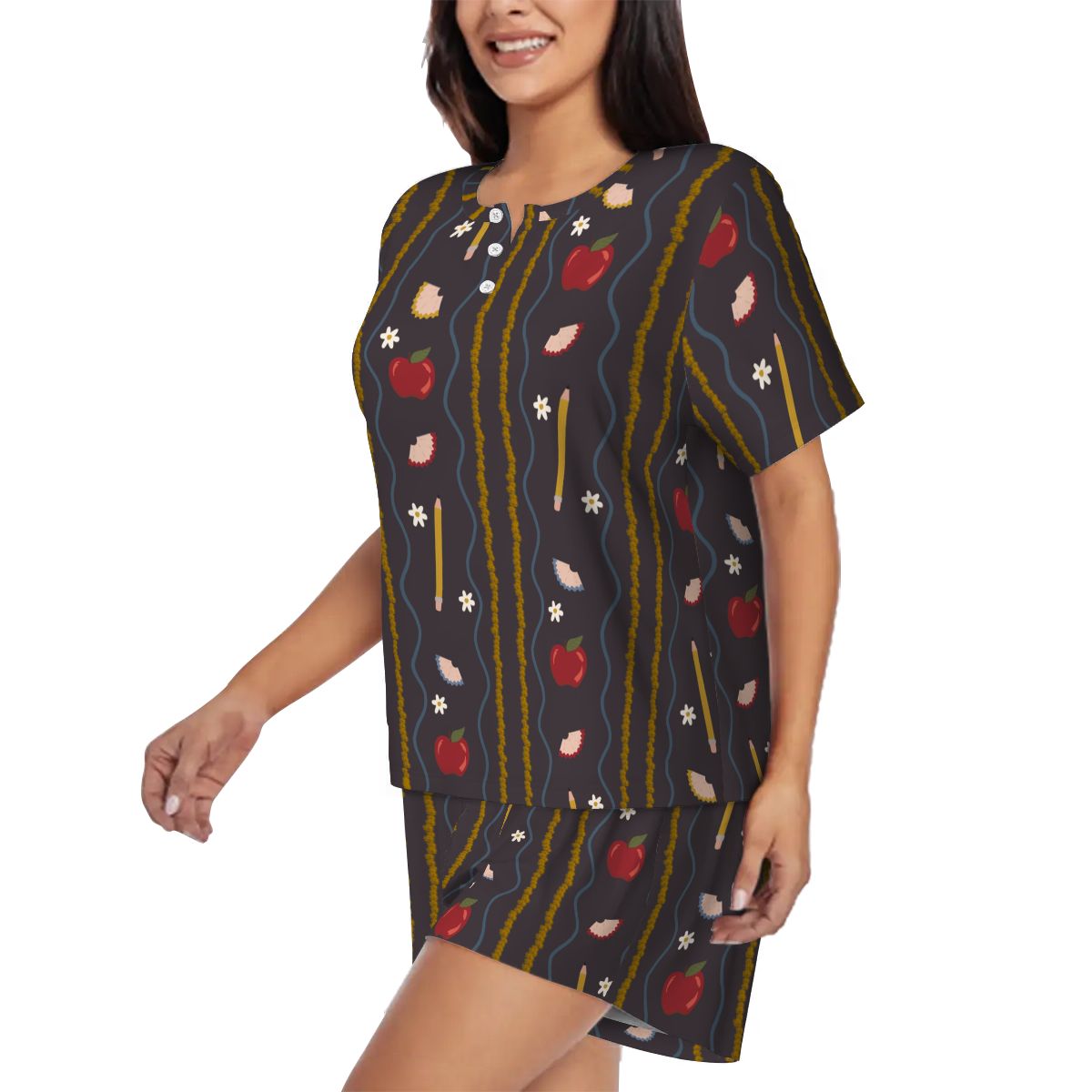 Vintage Schoolhouse | Short Sleeve Tee & Shorts Pajama Set