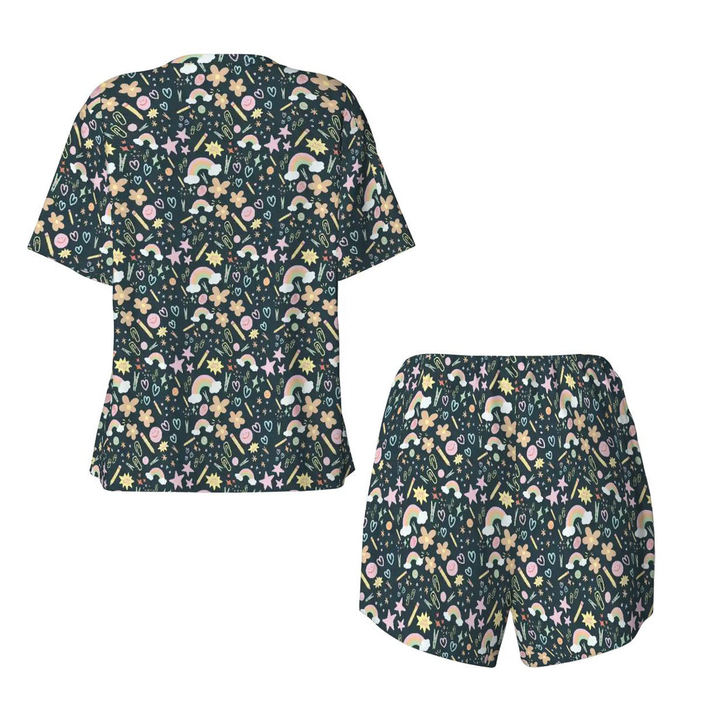 Happy Little Classroom | Short Sleeve Tee & Shorts Pajama Set