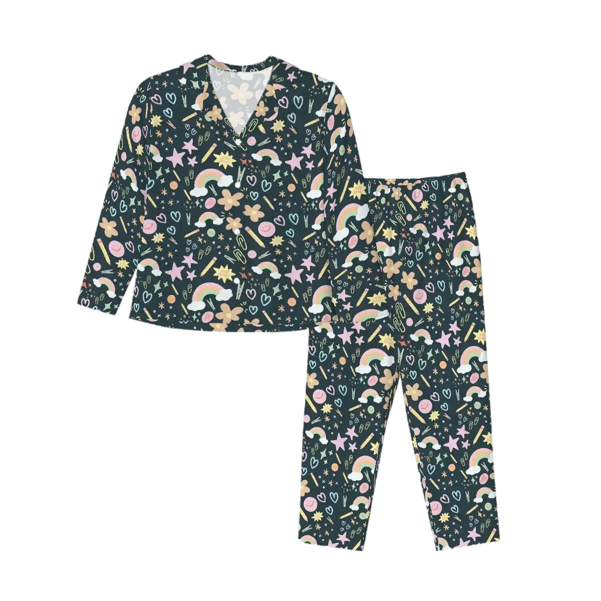 Happy Little Classroom – Collared Pajama Set