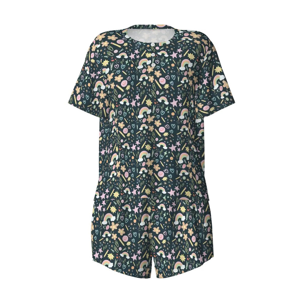 Happy Little Classroom | Short Sleeve Tee & Shorts Pajama Set