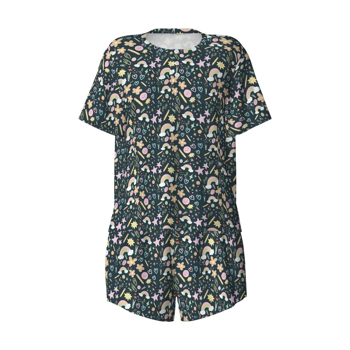 Happy Little Classroom | Short Sleeve Tee & Shorts Pajama Set