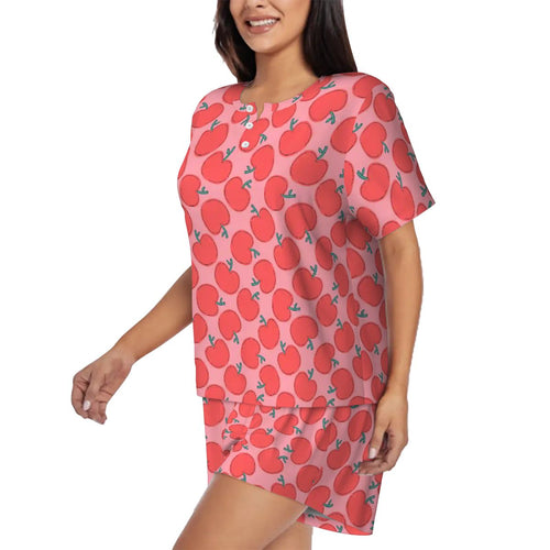 Apple of My Eye | Tee & Shorts Pajama Set