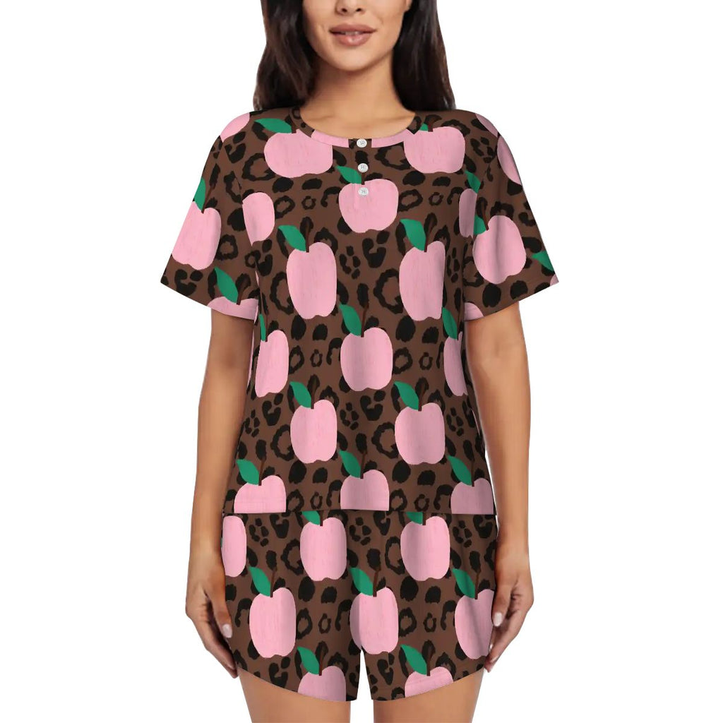 Pretty in Pink & Wild | Short Sleeve Tee & Shorts Pajama Set