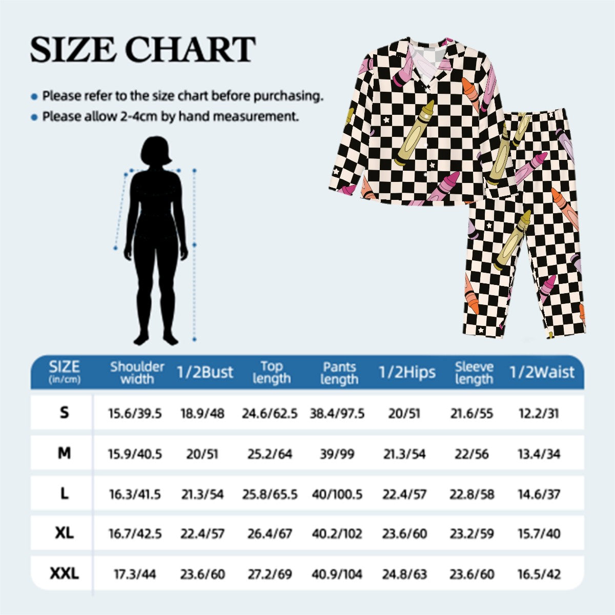 Color Me Retro | Collared Long Sleeve & Pants Pajama Set
