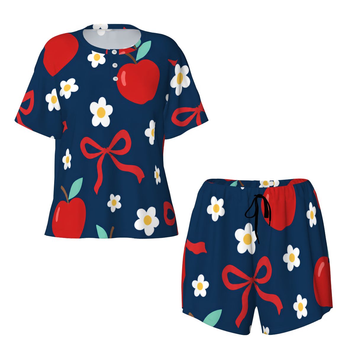 Sweet as Pie| Short Sleeve Tee & Shorts Pajama Set