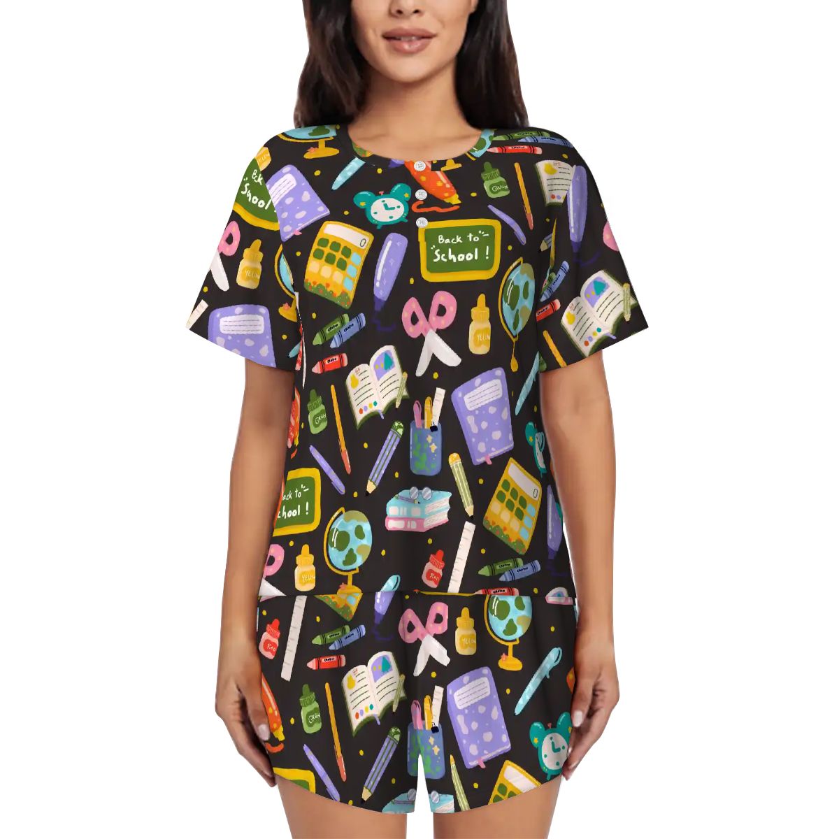 School Days | Short Sleeve Tee & Shorts Pajama Set
