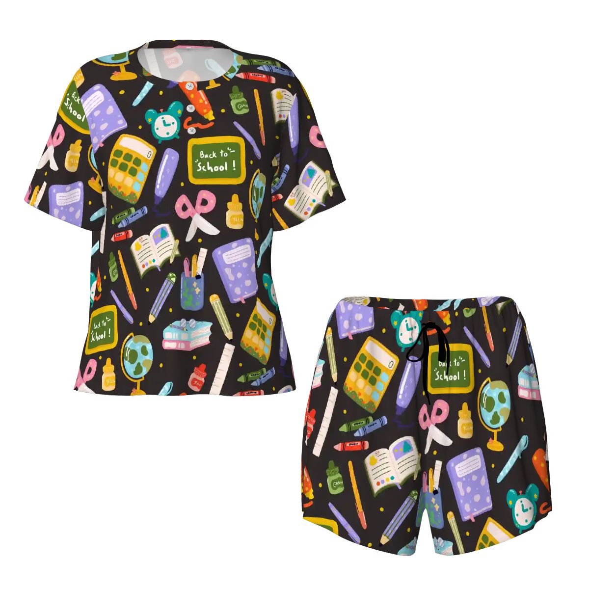 School Days | Short Sleeve Tee & Shorts Pajama Set