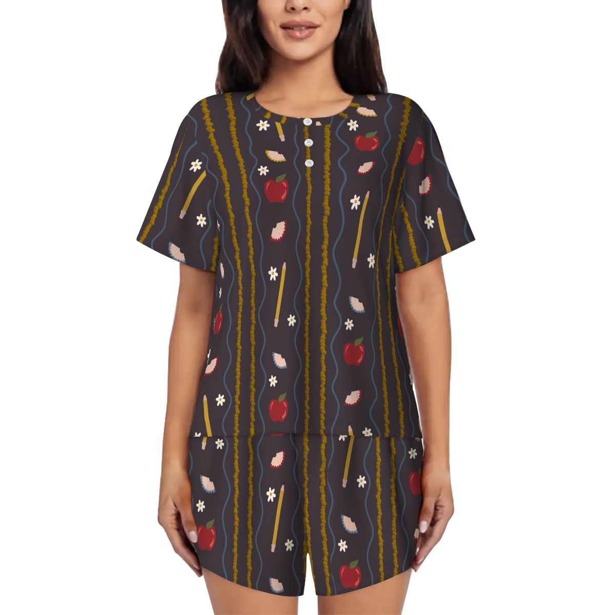 Vintage Schoolhouse | Short Sleeve Tee & Shorts Pajama Set