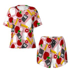 Pencils & Petals | Short Sleeve Tee & Shorts Pajama Set