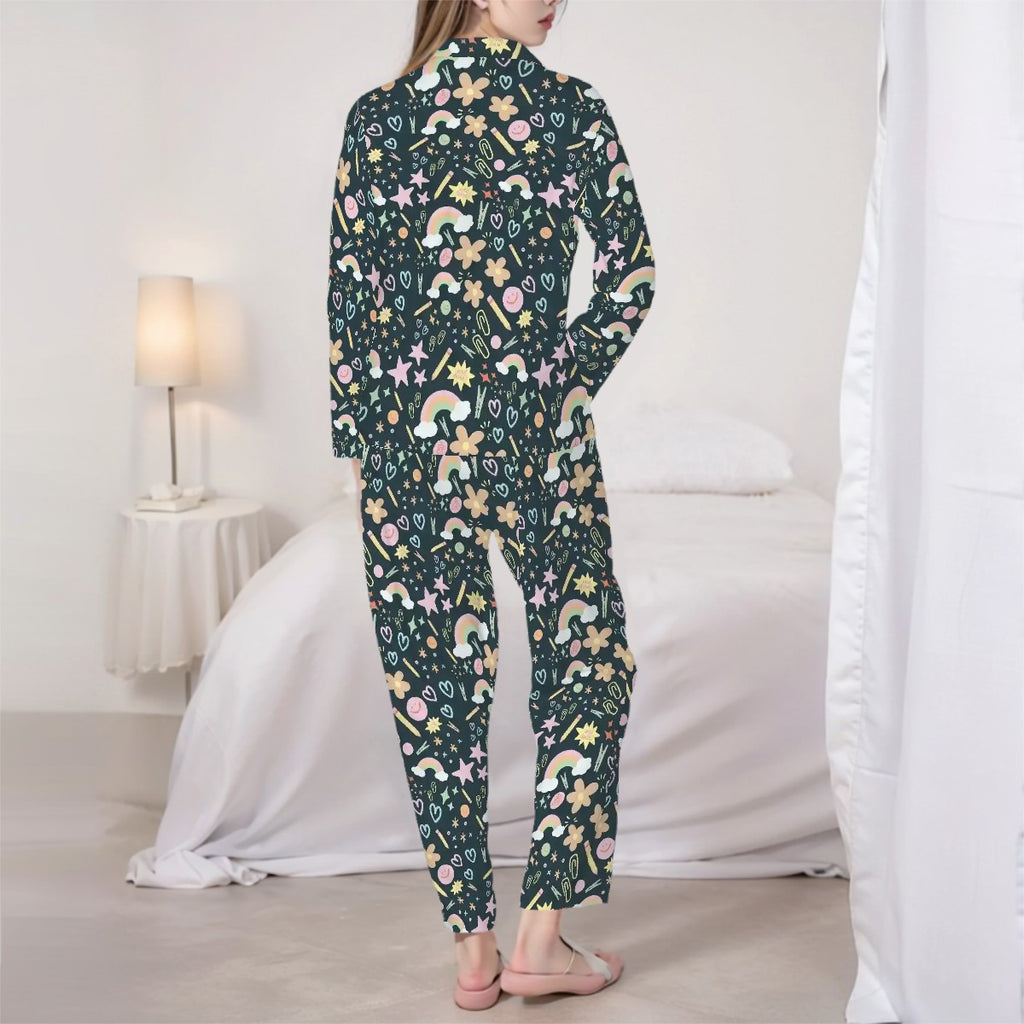 Happy Little Classroom – Collared Pajama Set