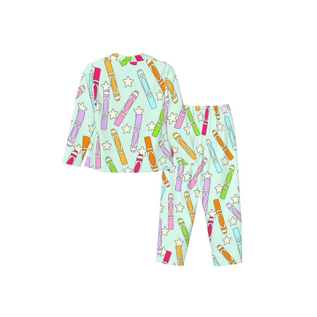Written in the Stars | Collared Long Sleeve & Pants Pajama Set
