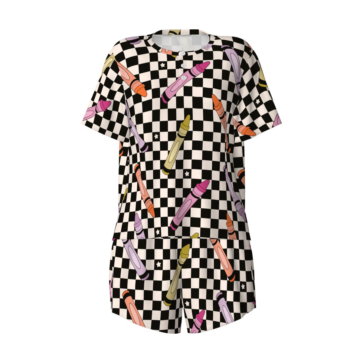 Color Me Retro | Tee & Shorts Pajama Set