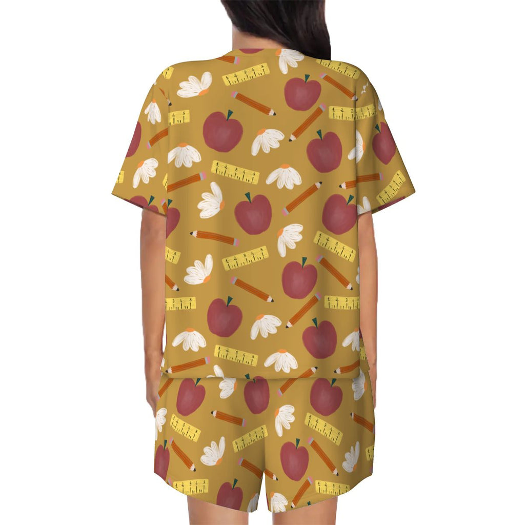 Golden Hour Classroom | Short Sleeve Tee & Shorts Pajama Set