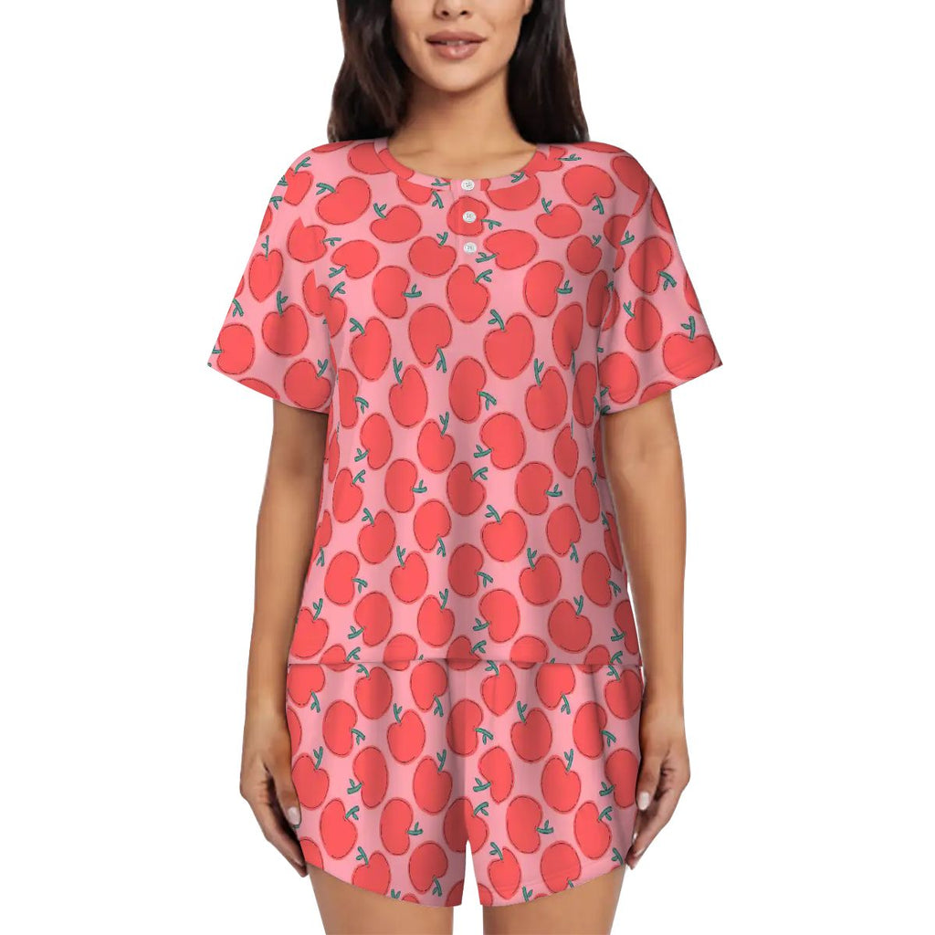Apple of My Eye | Tee & Shorts Pajama Set