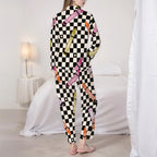 Color Me Retro | Collared Long Sleeve & Pants Pajama Set