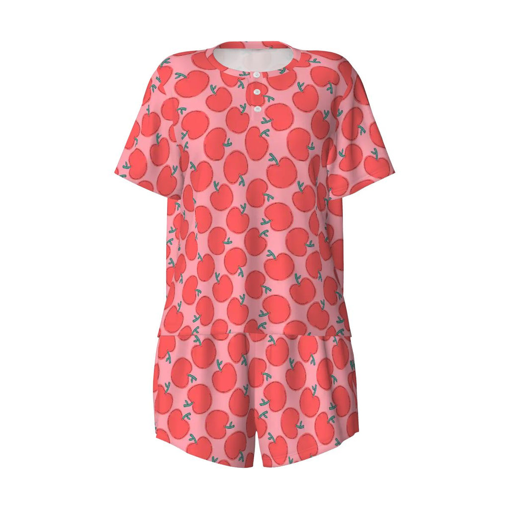 Apple of My Eye | Tee & Shorts Pajama Set