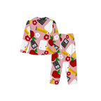 Pencils & Petals | Collared Long Sleeve & Pants Pajama Set