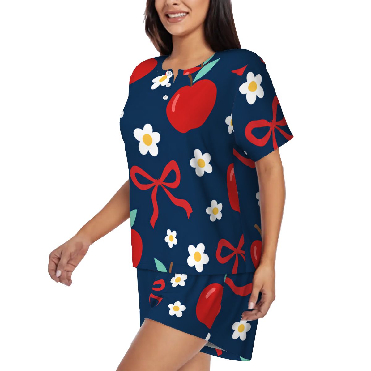 Sweet as Pie| Short Sleeve Tee & Shorts Pajama Set
