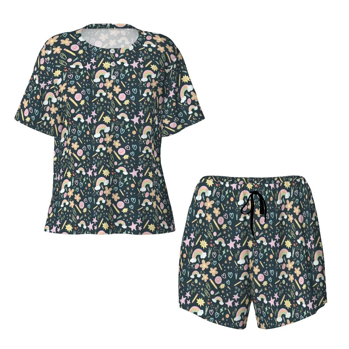 Happy Little Classroom | Short Sleeve Tee & Shorts Pajama Set