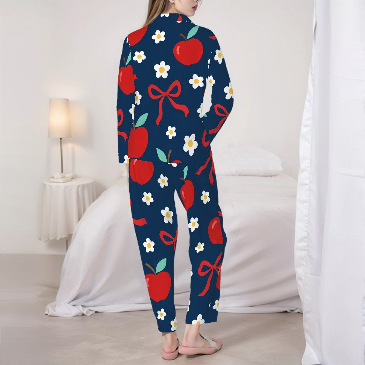 Sweet as Pie | Collared Long Sleeve & Pants Pajama Set