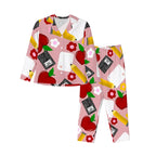 Pencils & Petals | Collared Long Sleeve & Pants Pajama Set